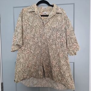 Vintage 1980s Pierre Cardin Mens Shirt XXL Retro Abstract Button Up